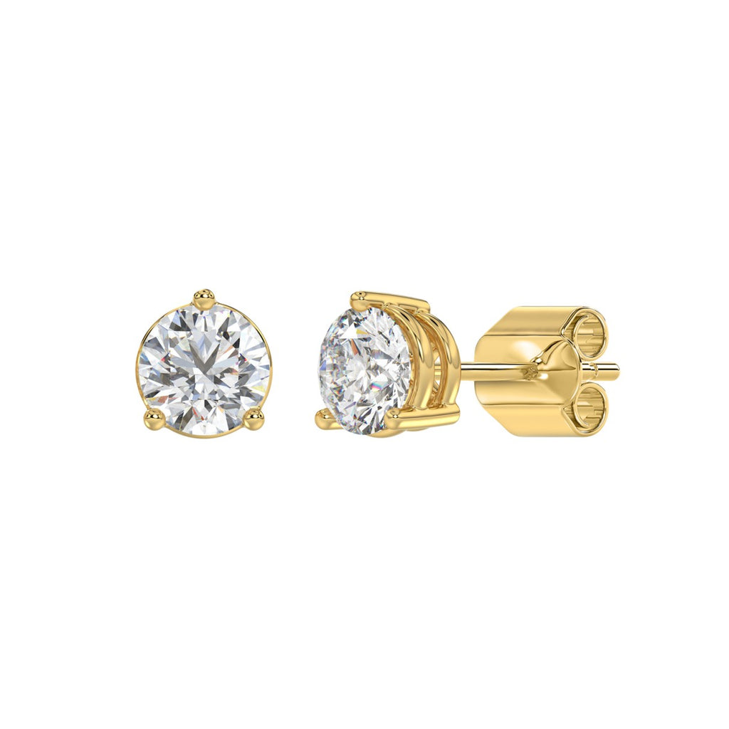 10K Yellow Gold, angled view