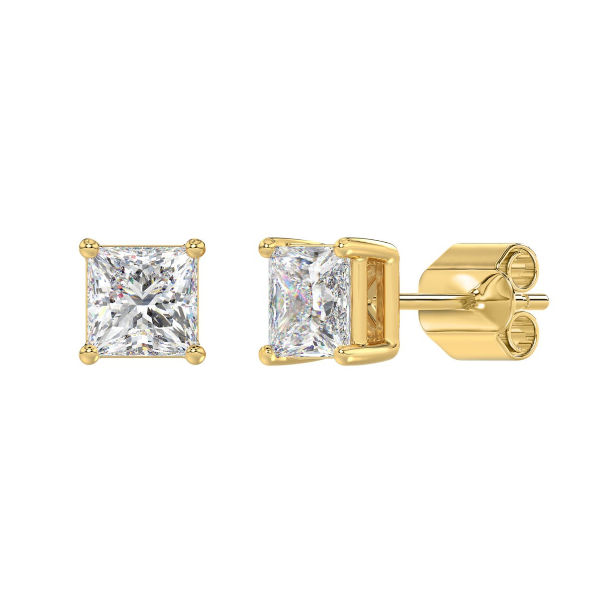 10K Yellow Gold, angled view