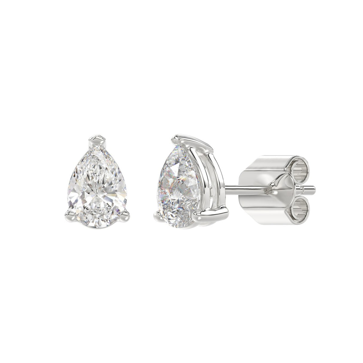 10K White Gold, angled view
