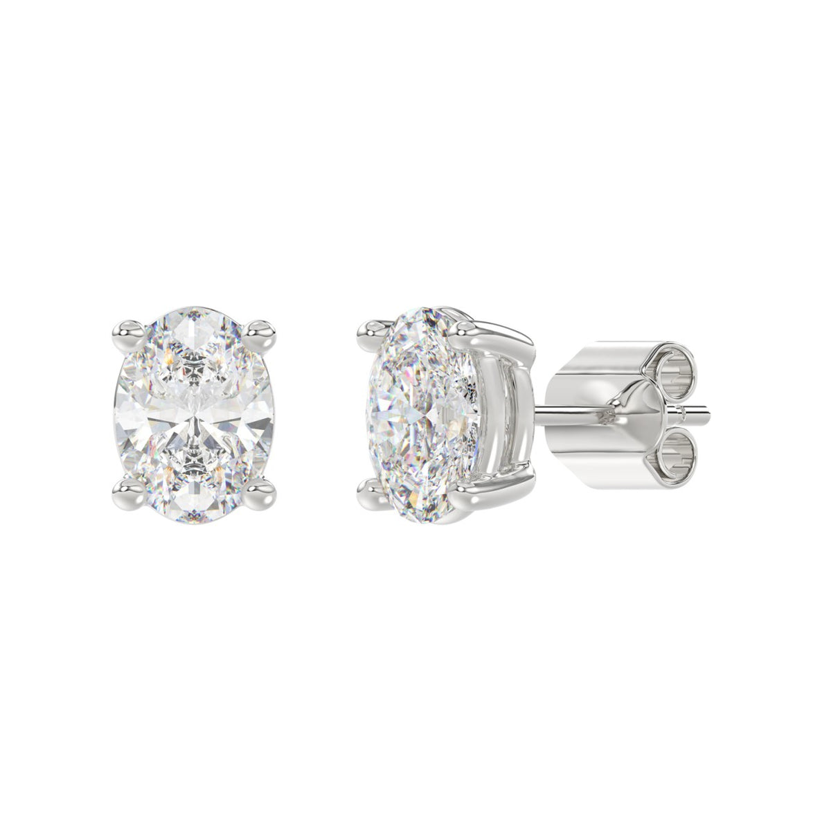 10K White Gold, angled view