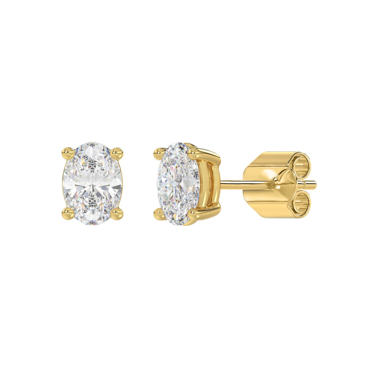 10K Yellow Gold, angled view