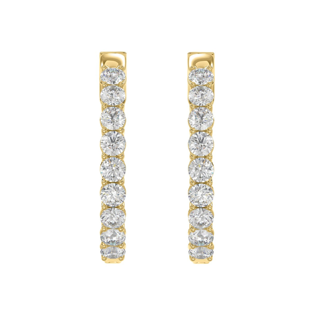 10K Yellow Gold, angled view