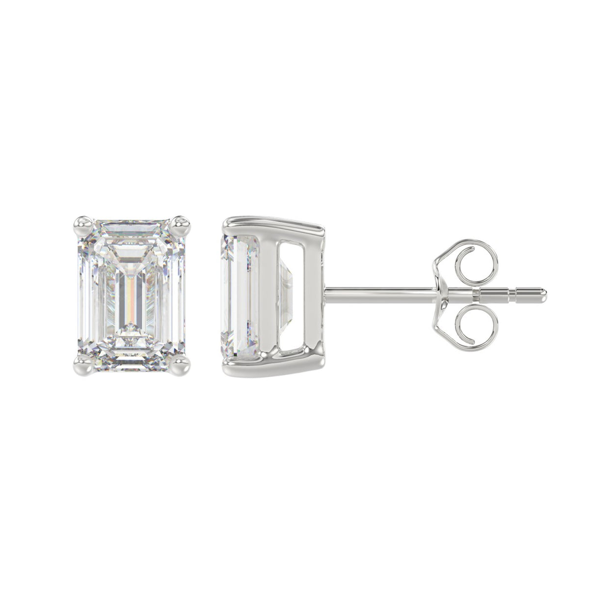 10K White Gold, flat view