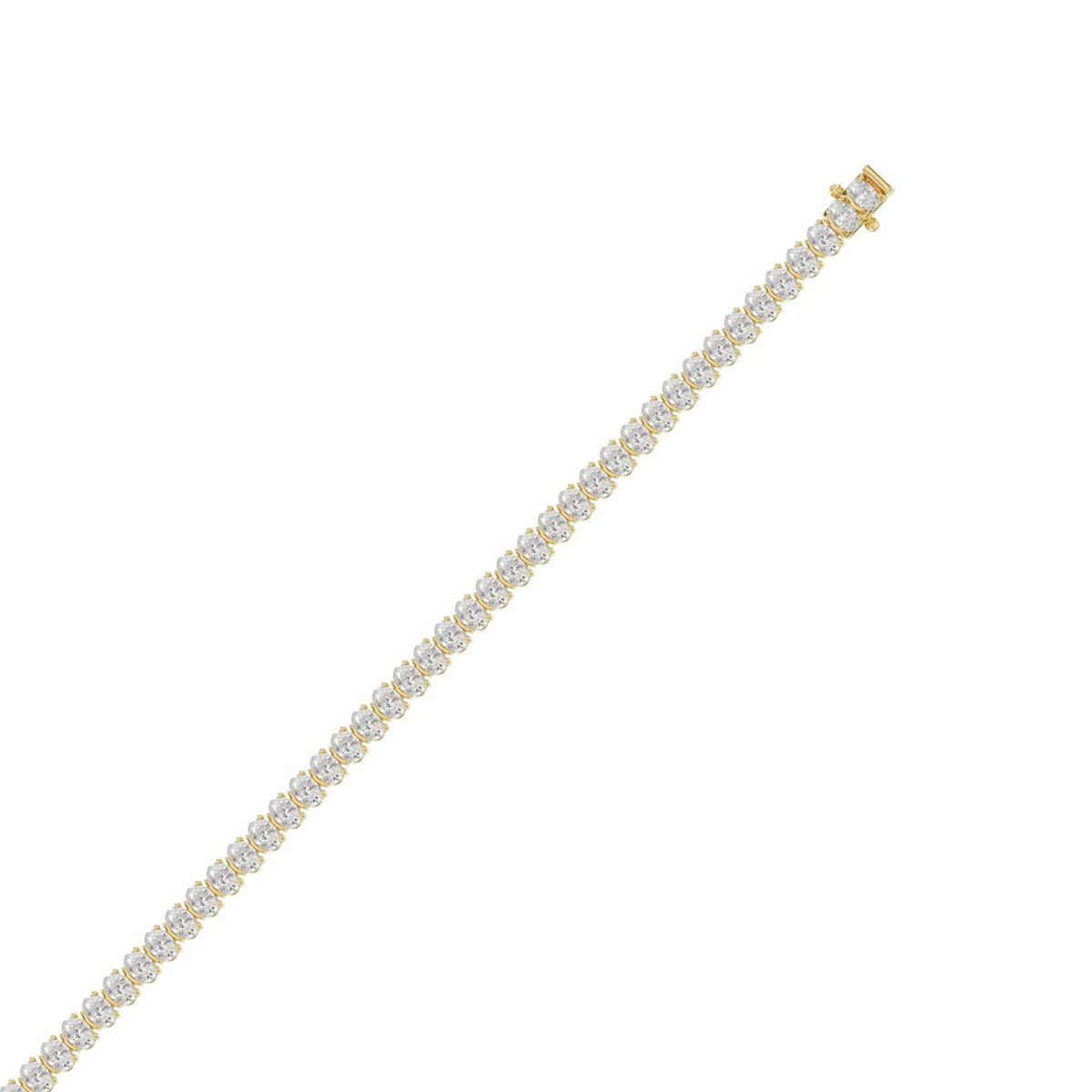 10K Yellow Gold, flat view
