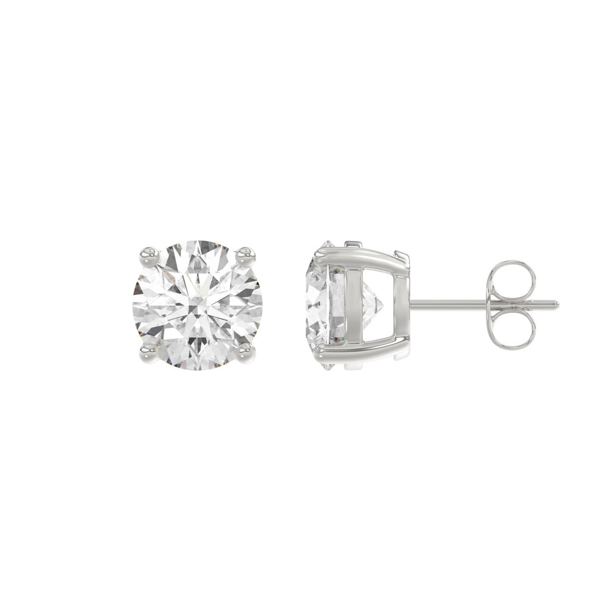 10K White Gold, flat view