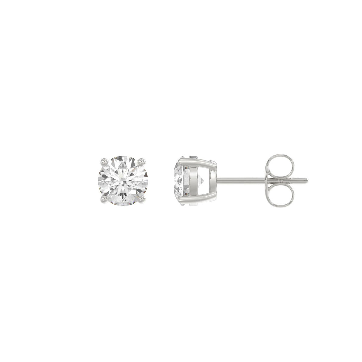 10K White Gold, flat view