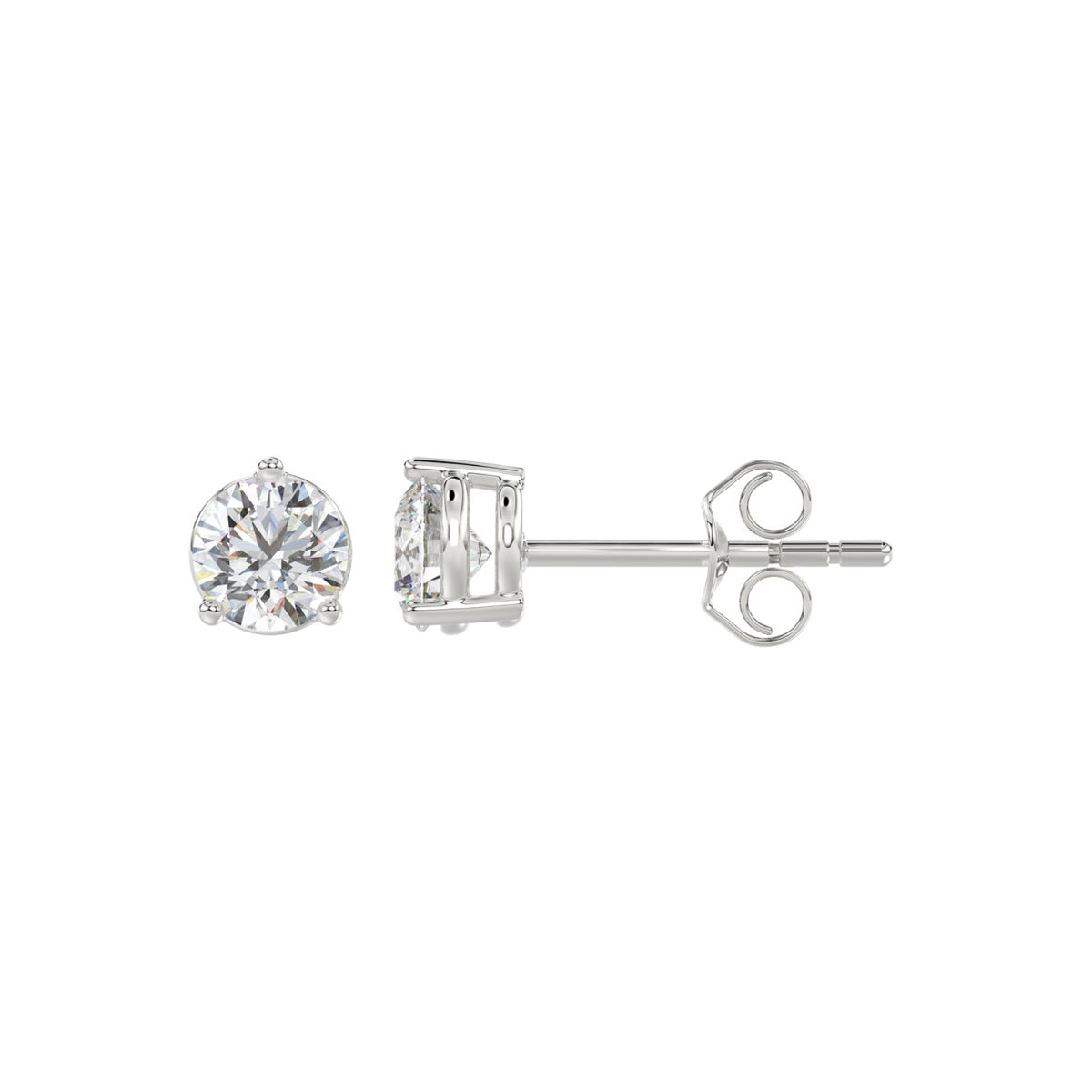10K White Gold, flat view