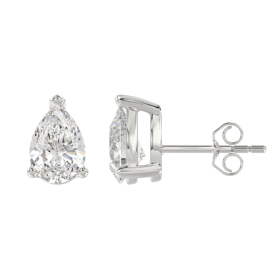 10K White Gold, flat view