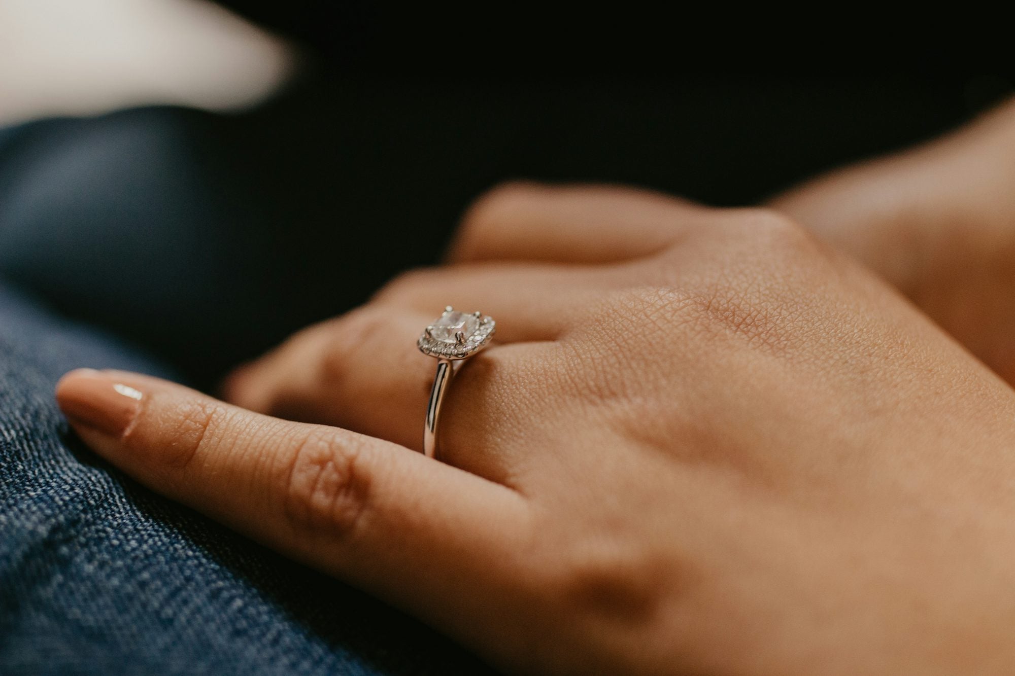 The Solitaire — round brilliant lab-grown diamond ring